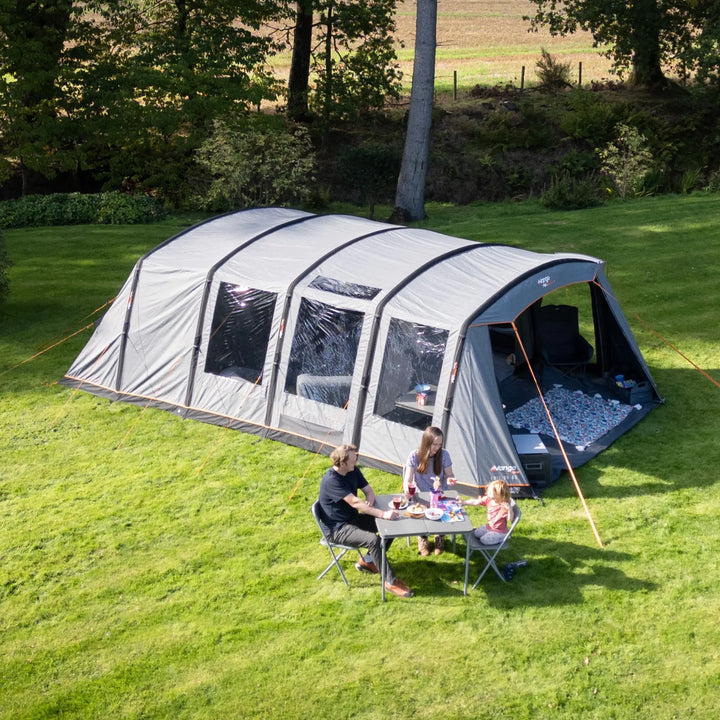 Vango Edition 60 Sherwood Air Tent Pitched outside on a campsite.