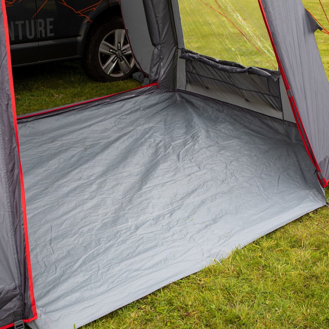 Vango Faros II Low Poled Drive Away Awning Sewn in Groundsheet with drop down front entrance