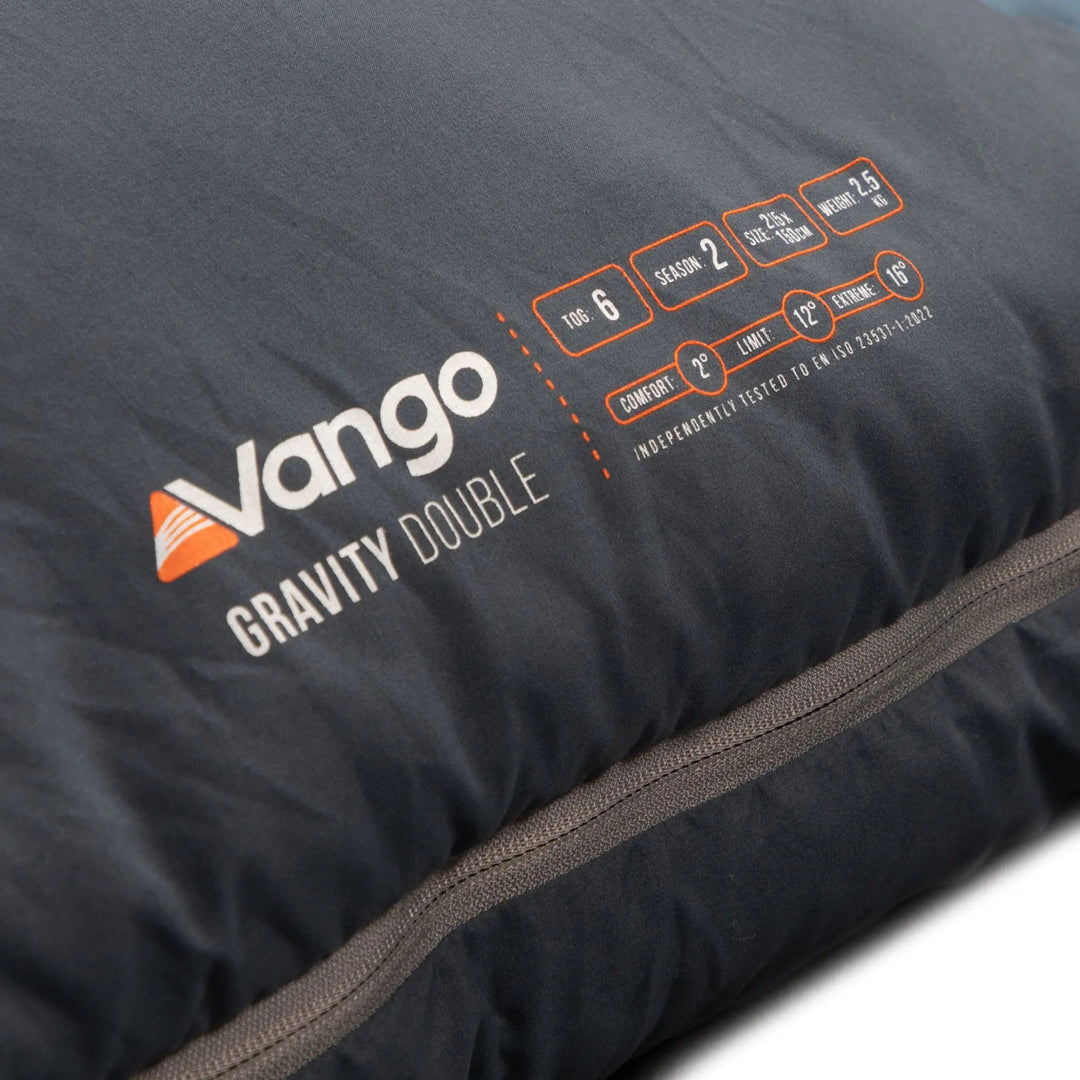 Vango Gravity Double Sleeping Bag temperature ratings