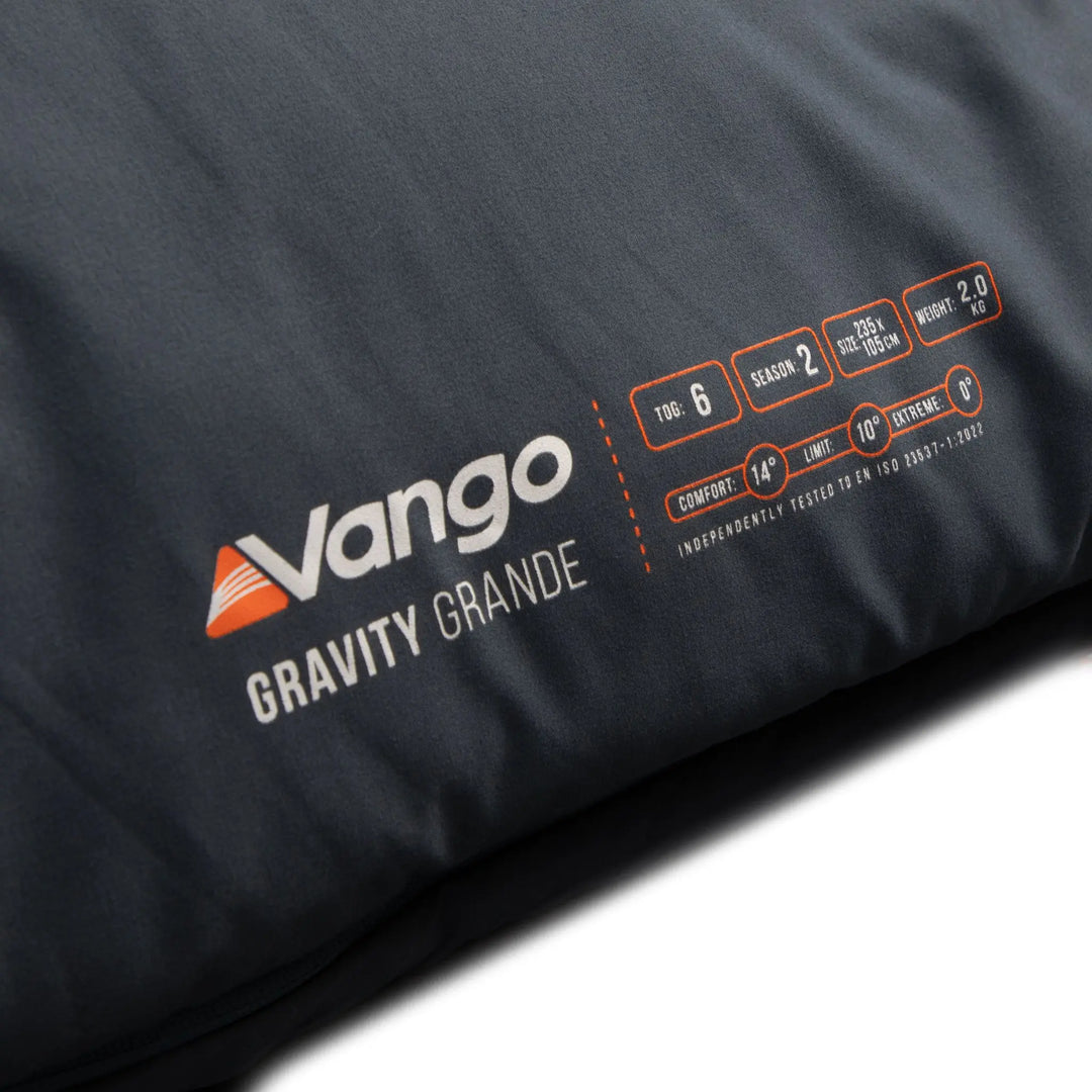 Vango Gravity Grande Sleeping Bag temperature ratings