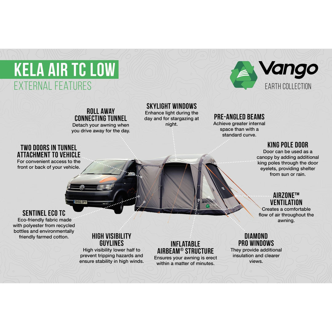 Vango Kela Air TC Low Drive Away (180-210cm)