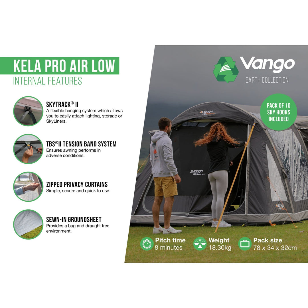Vango Kela Pro Air Low Drive Away Awning Internal features