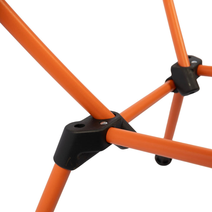 Close-up of the frame joint of the Vango Micro Lux Chair (Excalibur), showing the reliable connections and stability for camping use.