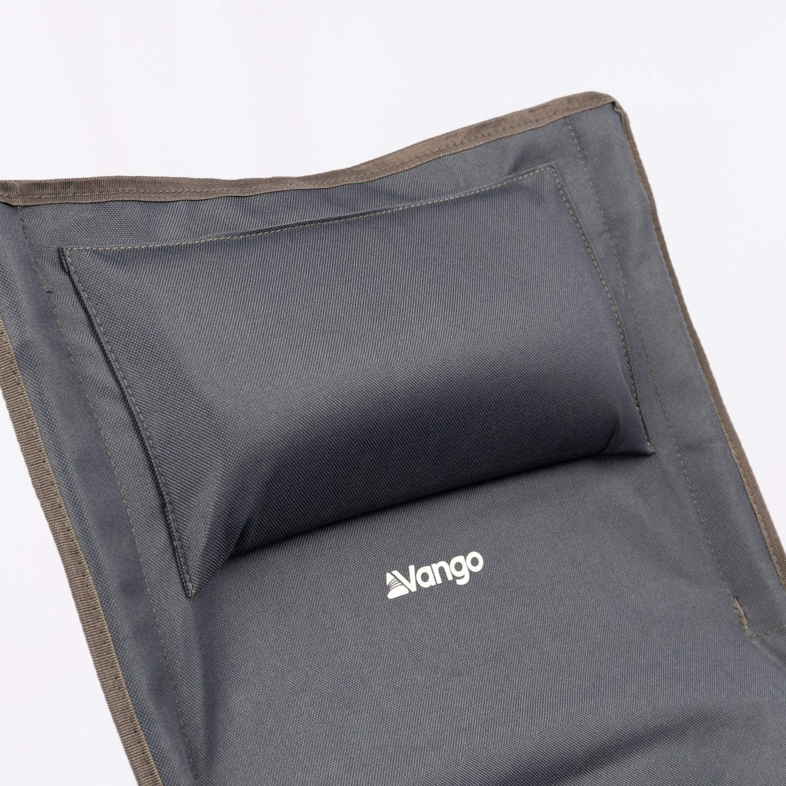 Detailed View of Padded Headrest on Vango Micro Tall Chair – Lightweight camping chair with a padded headrest for added comfort during extended outdoor use.