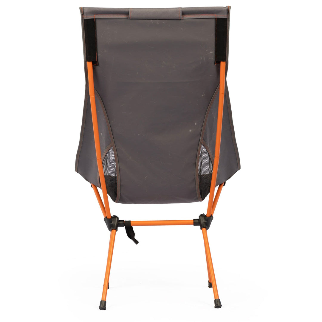 Back view of the Vango Micro Tall Recline Chair (Excalibur), featuring its reinforced structure and breathable fabric panels.