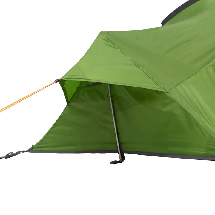 Close-up of the tent's rear ventilation area, airflow throughout the tent.