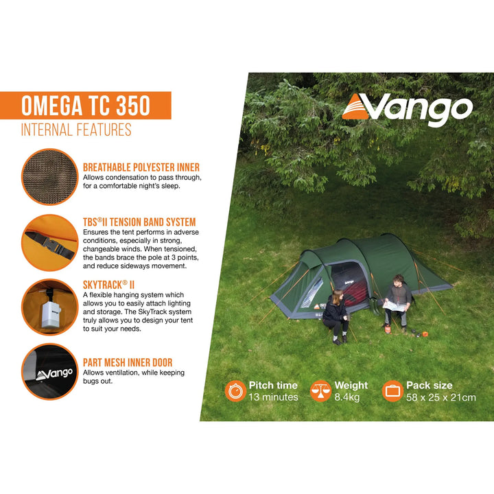 Vango Omega TC 350 Tent Internal features