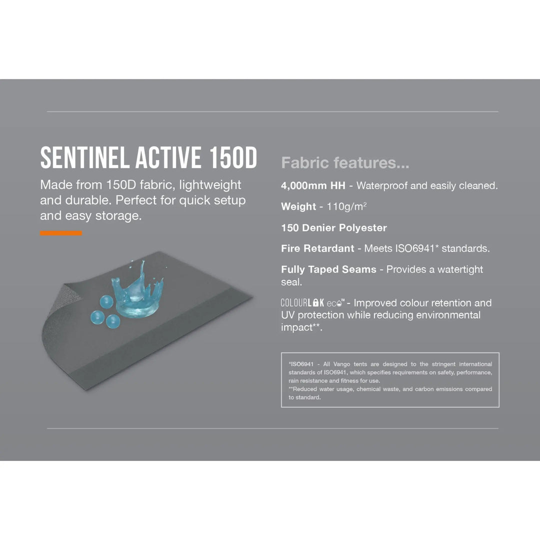 Vango Seninel Active 150D Canvas with 4,000HH.