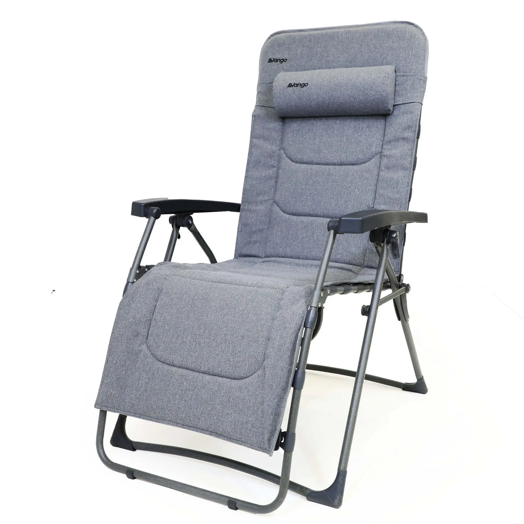 Vango Riviera Lounger reclining camping chair corner view