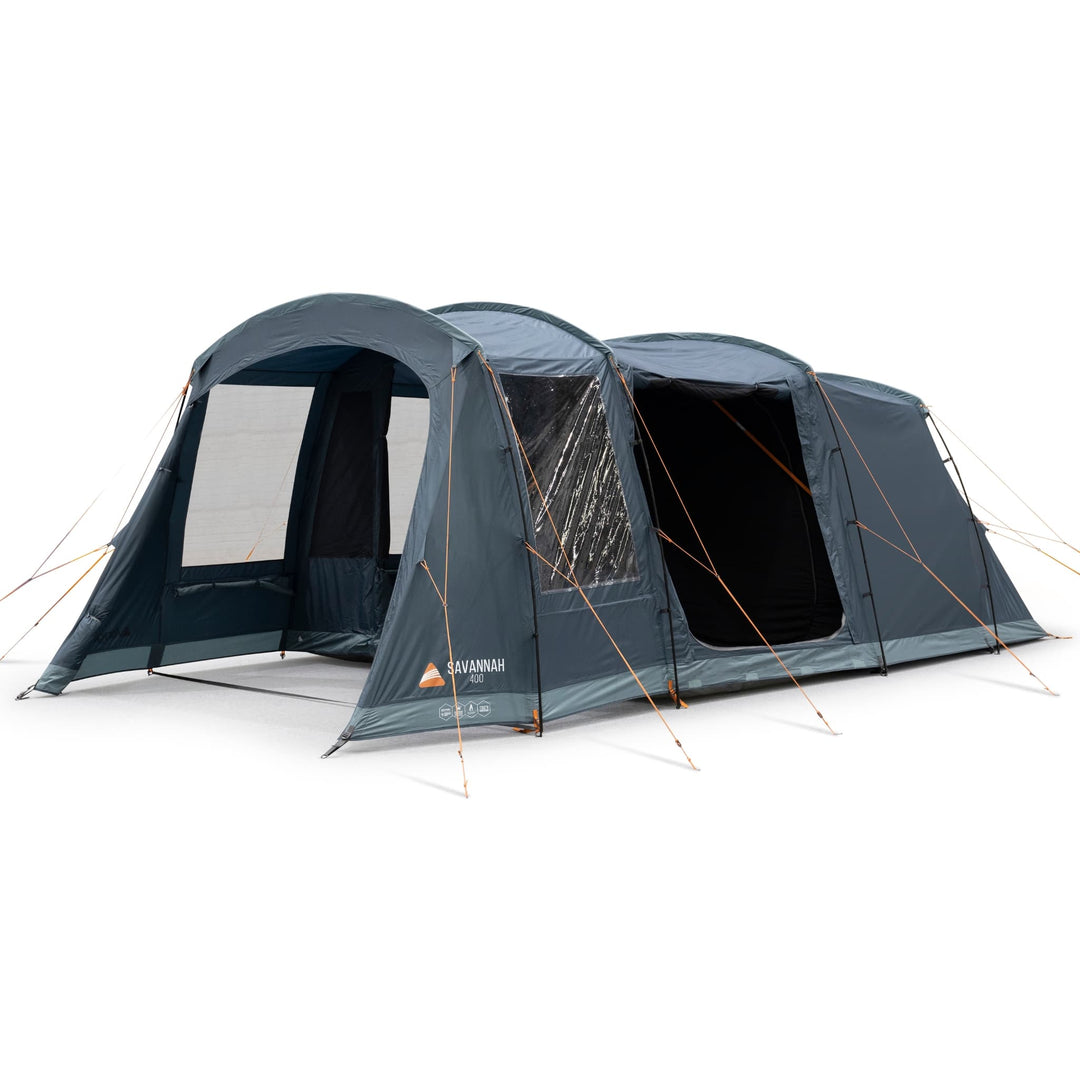 Vango Savannah 400 Poled Tent Front door fully open