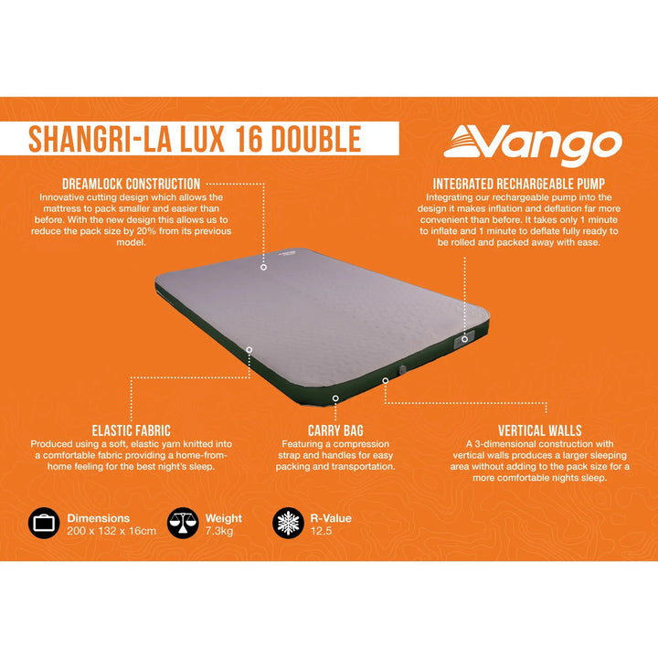 Vango Shangri-La Lux 16 Double infographic