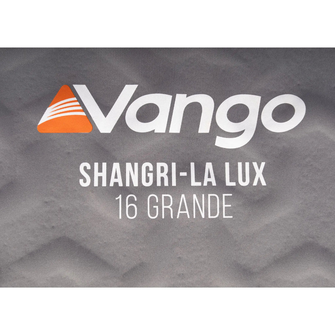 Vango Shangri-La Lux 16cm Grande Camping Mattress with brand logo on a gray background