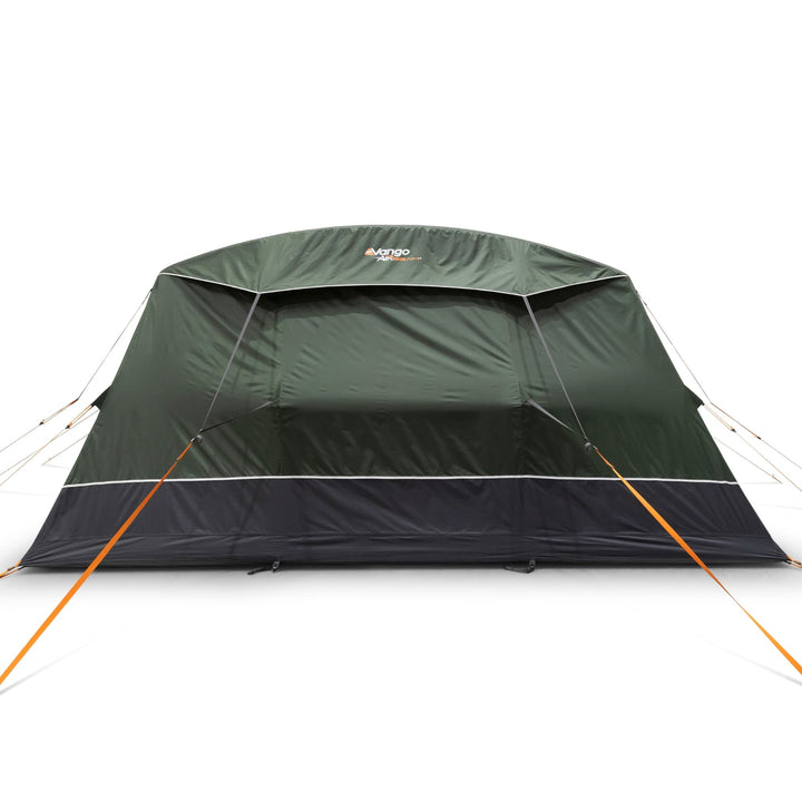 Rear view of Vango Sherwood Air 600XL 6-man family tent, showcasing its durable construction and ventilation panel.