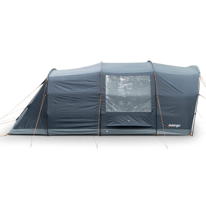 Side view of the Vango Sierra 500 Poled tent, highlighting its ventilation panels and robust fabric.