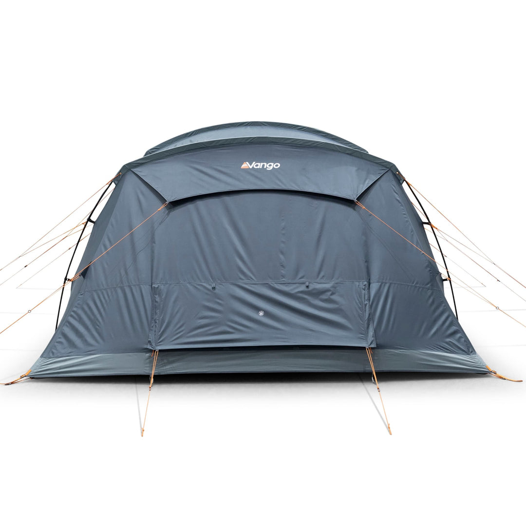 Back panel of the Vango Sierra 500 Poled tent, designed for enhanced weather resistance and comfort for 5 people.