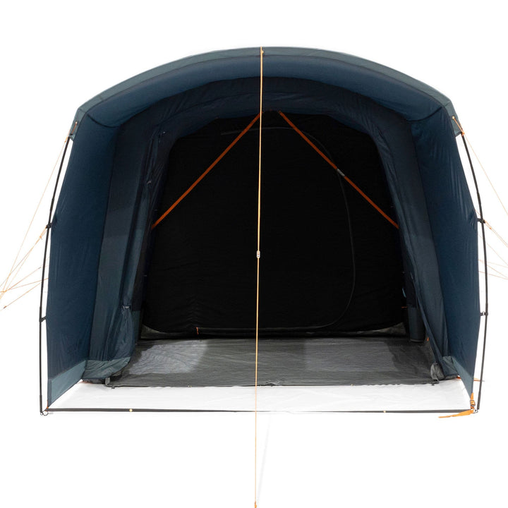 Close-up front view of the Vango Sierra Air 300 AirBeam tent with front door fully open.