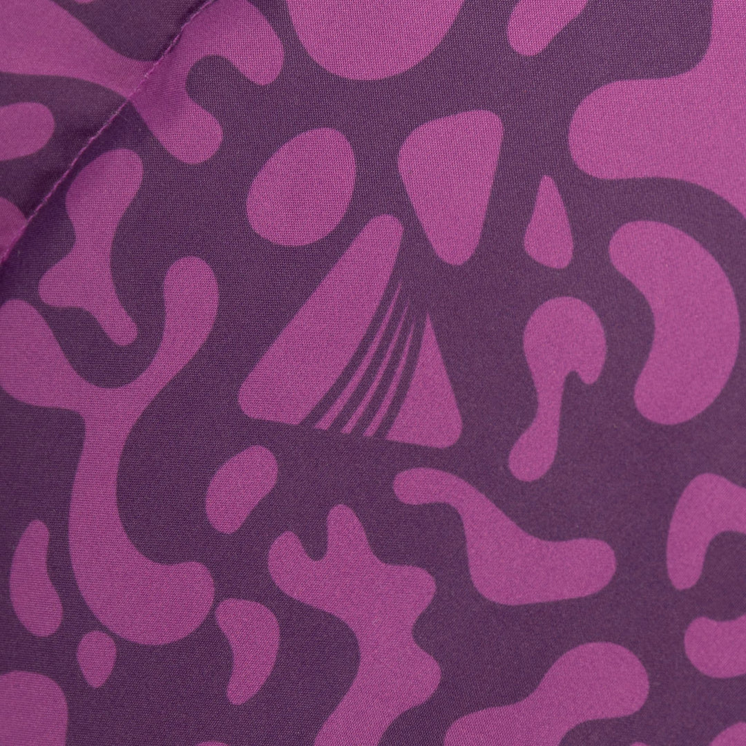 Close-up of the unique Byzantium pattern on the Vango Stellar Junior children's sleeping bag.