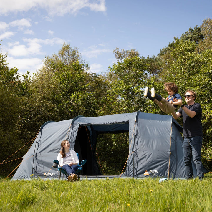 Vango Tacoma 400 Poled Tent pitched on campsite Lifestyle