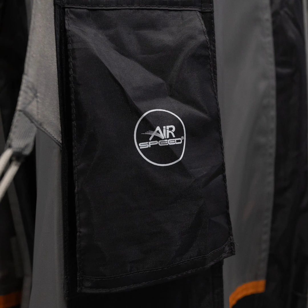 Close up of the Vango Airspeed valve used on the Vango Tailgate AirHub II Low Drive Away Awning for quick inflation.