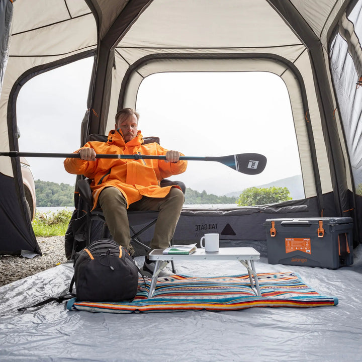 Internal view of the Vango Tailgate AirHub II Low Drive Away Awning