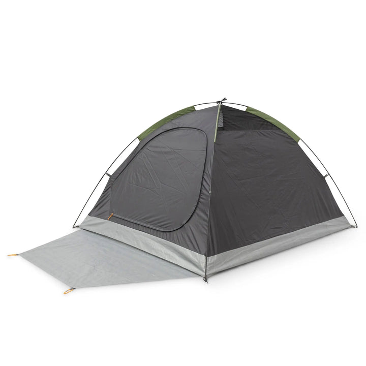 Inner tent of a Vango Tay 200 Tent with door closed.