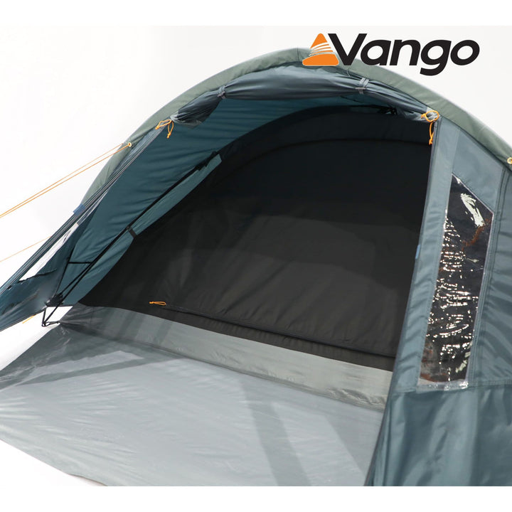 Vango Tay 400 Poled 4 Man Tent Porch Area with porch groundsheet