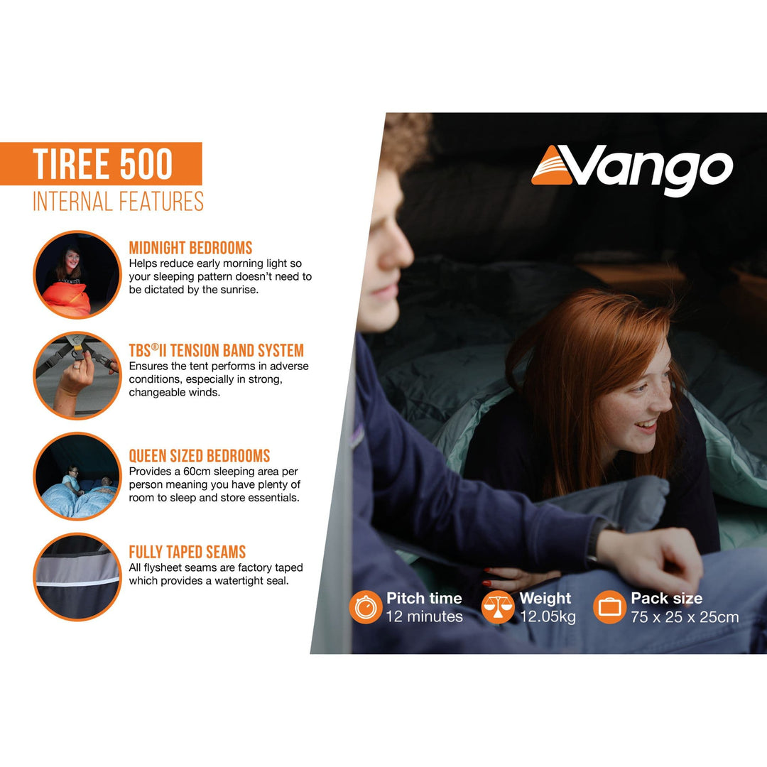 Vango Tiree 500 Poled Tent Internal features