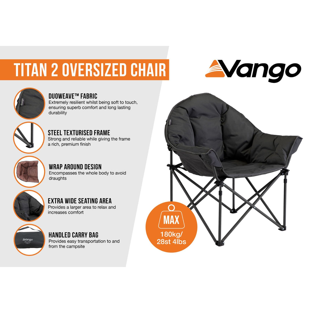 2 x Vango Titan II Oversized Chair Information