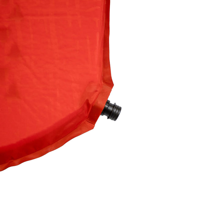 Close-up of the valve on the Vango Trek Pro 3 Standard camping mat, designed for easy inflation and deflation.