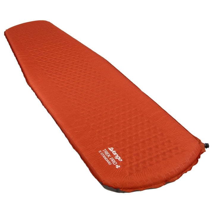 Full-length view of the Vango Trek Pro 5 Standard self-inflating trekking mat, ideal for camping and hiking.