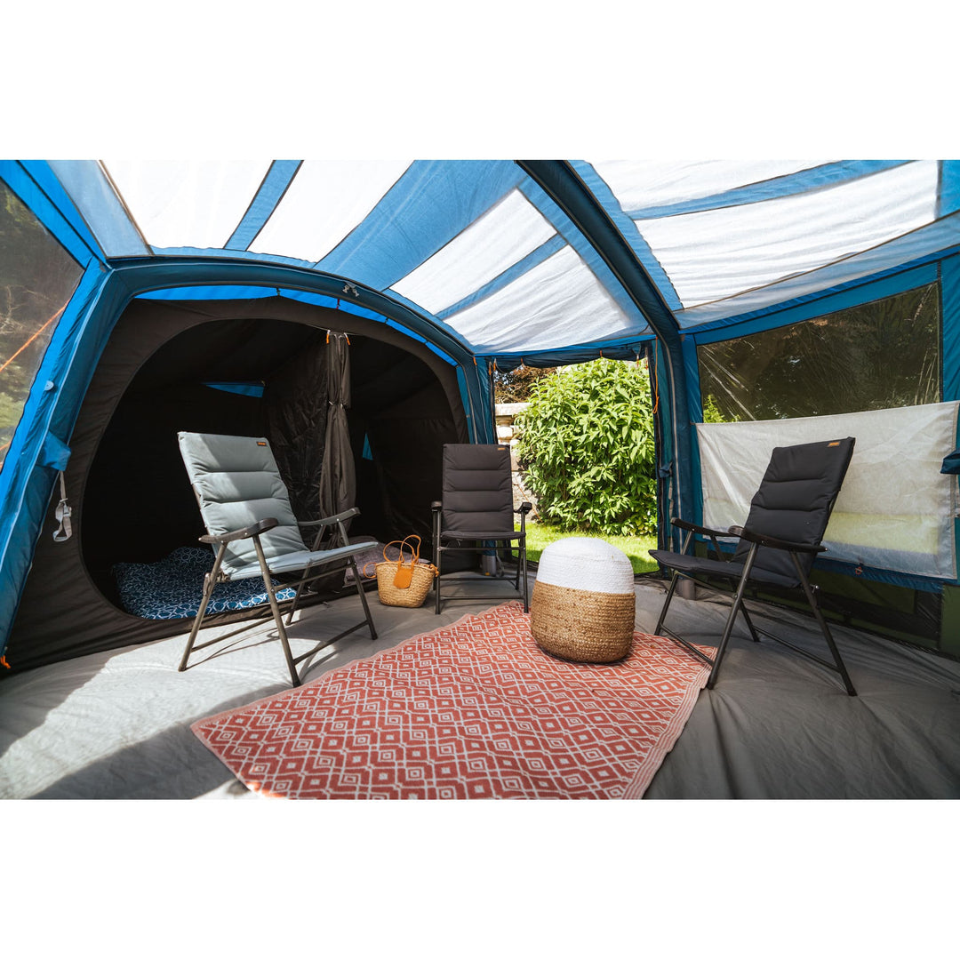 Vango AirBeam Vesta Air 850XL Family Tent Bedroom and Living area