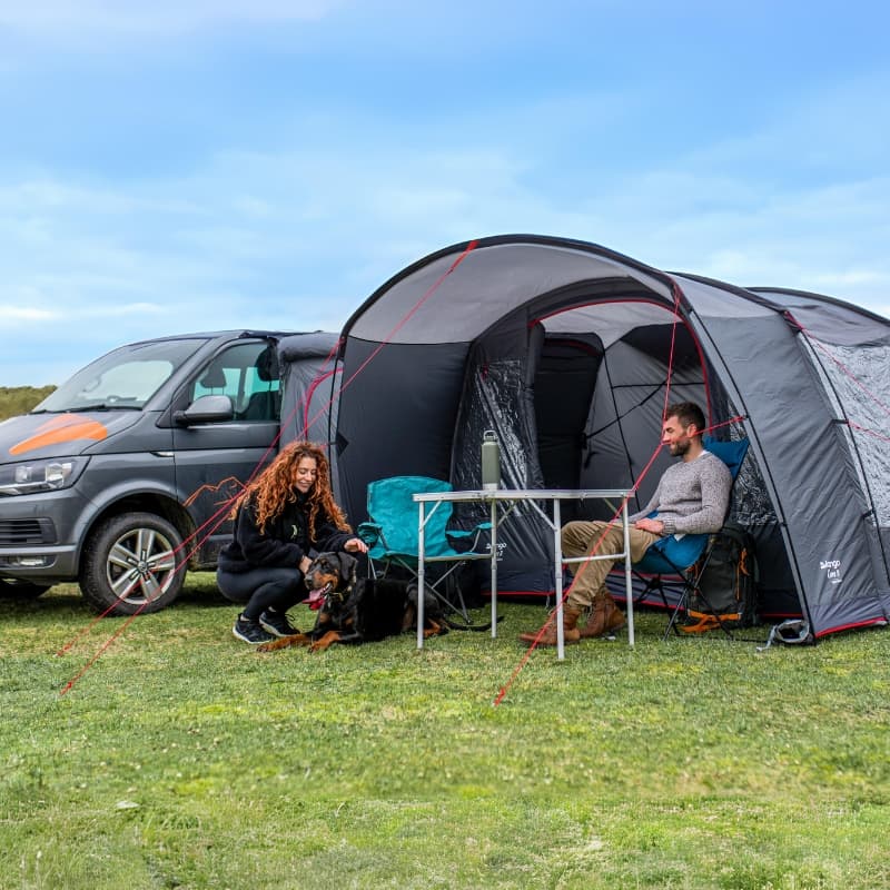 Poled and Air Awnings for VW Campervans from Vango, Outdoor Revolution and Kampa