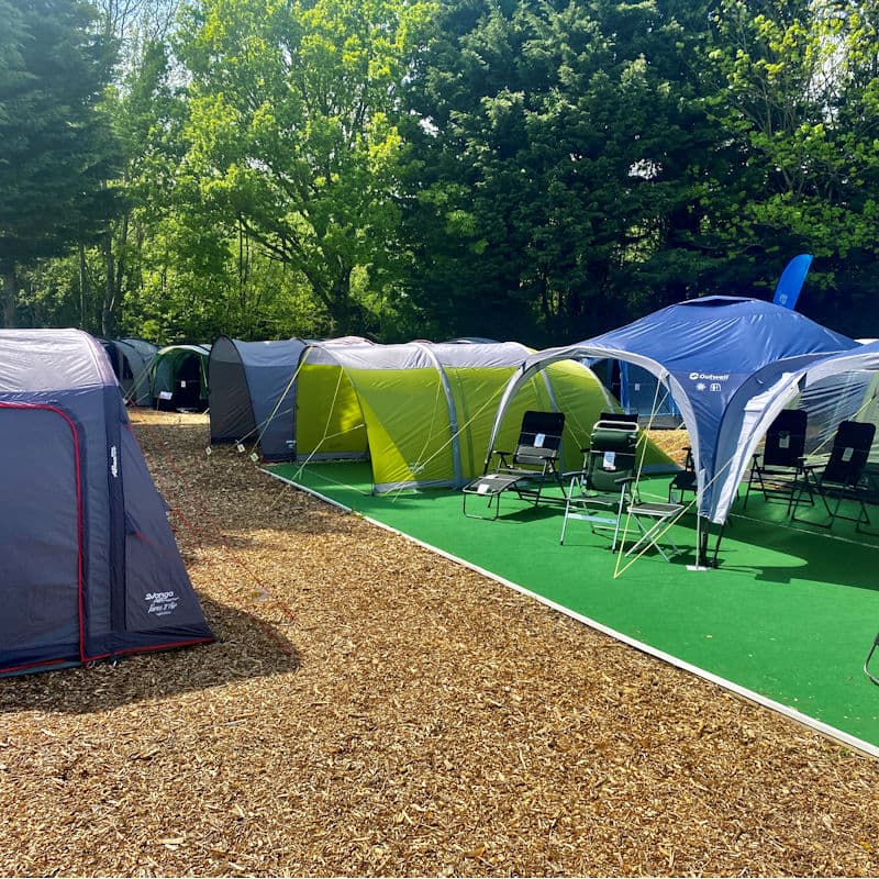 WM Camping Tent Display Contact Us