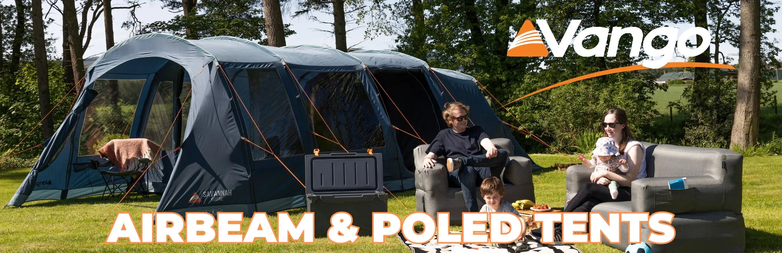 WM Camping Vango Tent range including Vango Poled and AirBeam Tents