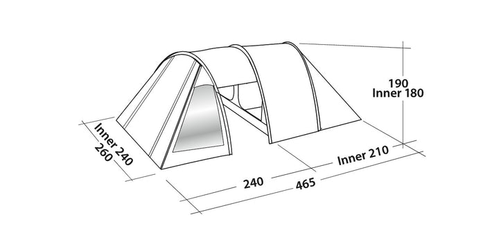 Easy Camp Tent Galaxy 400 Steel Blue 2023