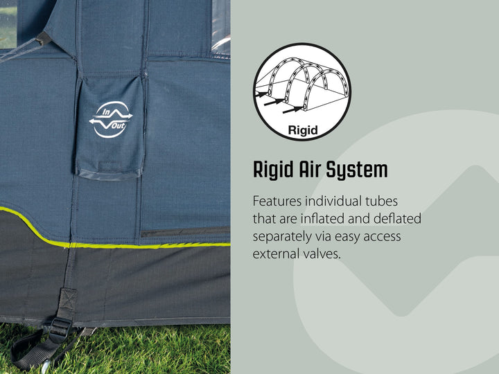 Outwell Queensdale 8PA Tent rigid air system
