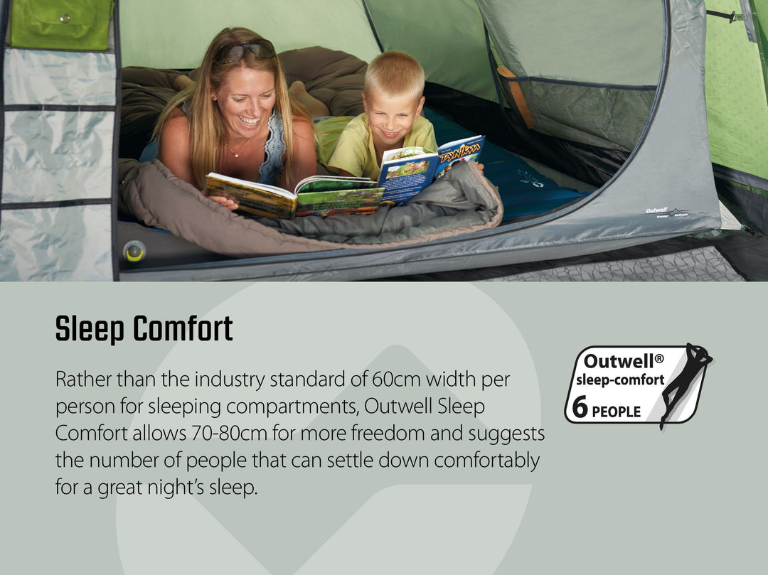 Outwell Knoxville 7SA Tent Sleep comfort