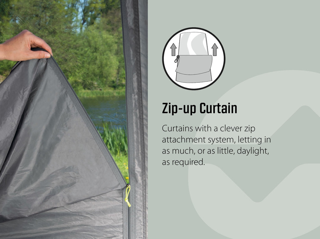 Outwell Knoxville 7SA Tent  Zip Up Curtain