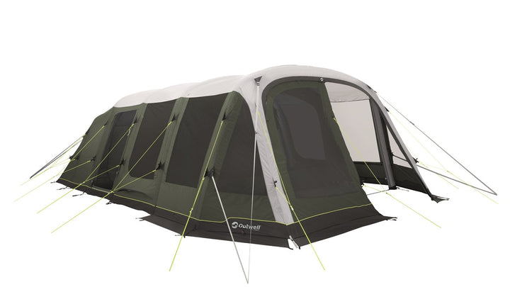 Outwell Queensdale 8PA Tent Front view half open