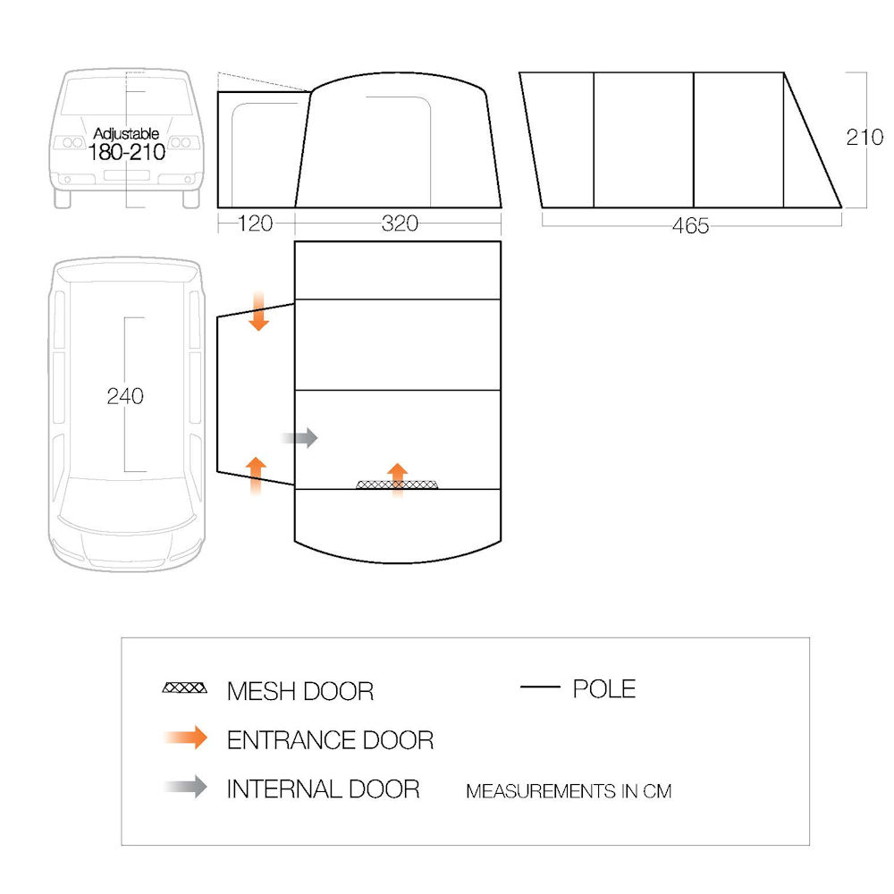 Vango galli low outlet awning